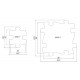 Set covorase ortopedice senzoriale puzzle diamant a muffik