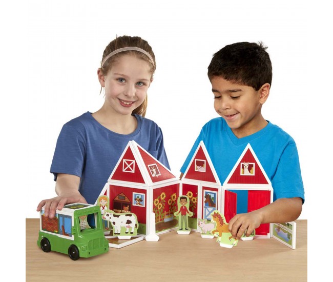 Set magnetic de joaca la ferma - melissa & doug