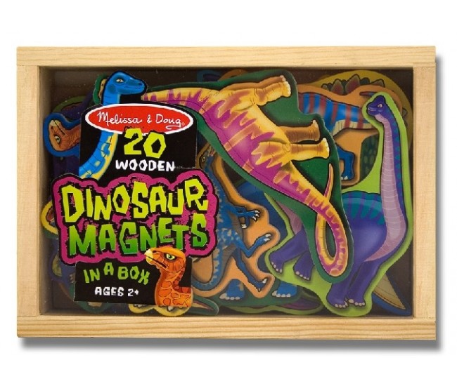 Dinozauri din lemn cu magneti melissa and doug