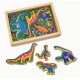 Dinozauri din lemn cu magneti melissa and doug