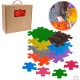 Covoras ortopedic senzorial puzzle set mediu 2a