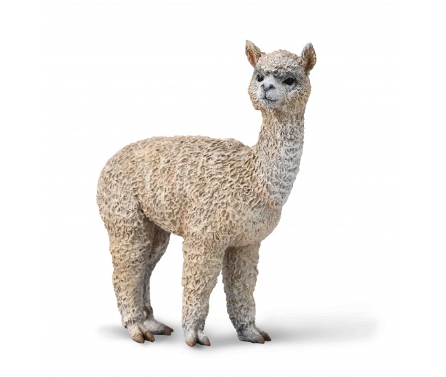 Figurina pictata manual alpaca