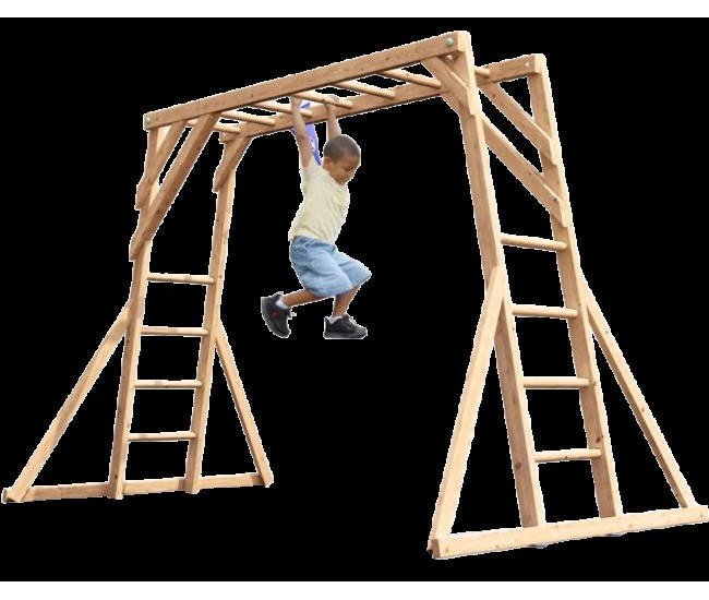 Catarator monkey bars climbing frame dunster house
