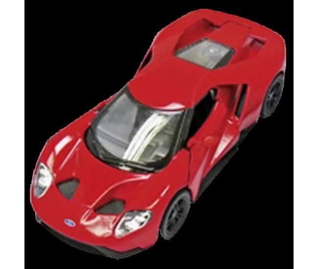 Masinuta die cast ford gt 2017, scara 1:38, 12.5 cm, rosie