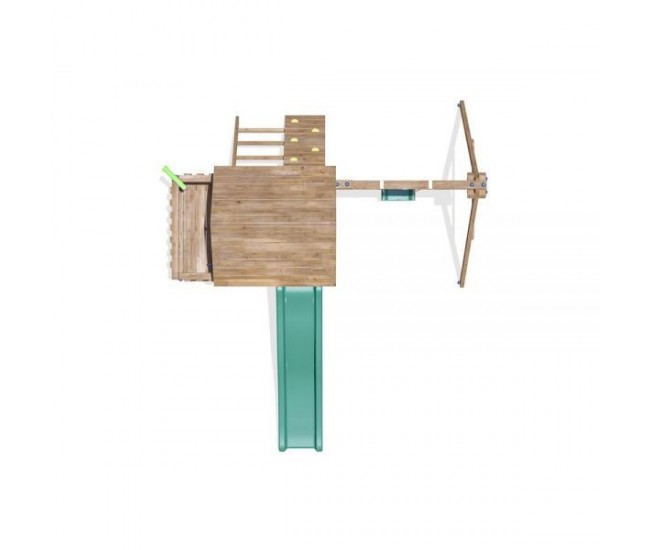 Complex de joaca balconyfort ™ single swing, tobogan verde, dunster house