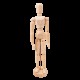 Figurina corp uman cu articulatii mobile, pe suport vertical, pentru pictura, desen