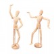 Figurina corp uman cu articulatii mobile, pe suport vertical, pentru pictura, desen