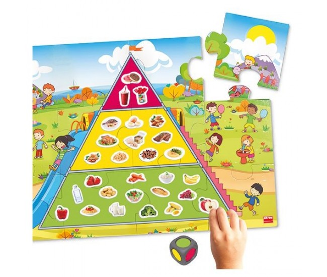 Joc educativ piramida alimentelor - mancam sanatos