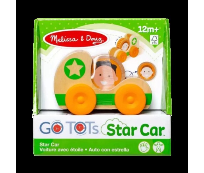 Masinuta din lemn green star colectia go tots