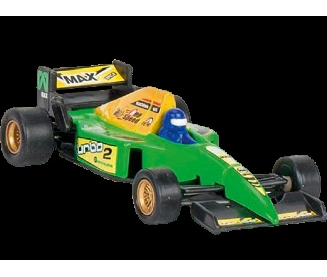 Masinuta de curse die-cast, cu motoras pull-back, verde