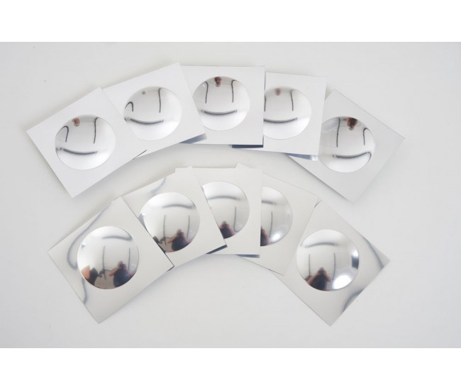 Set 10 oglinzi concav-convex pentru utilizare la gradinita, scoala