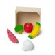 Set de joaca din lemn pentru jocuri de rol fructe si legume