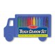 Set creioane colorate triunghiulare truck melissa and doug 12 buc