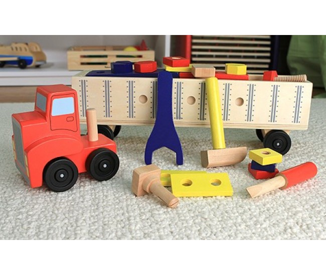 Banc de lucru mobil camion cu unelte melissa and doug