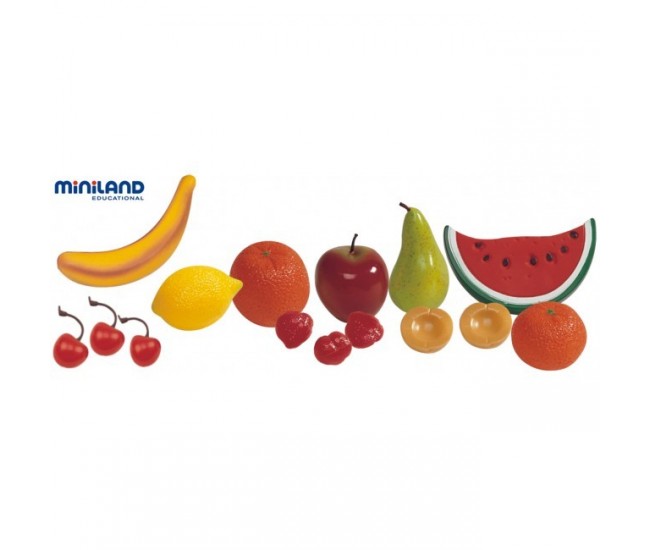 Set fructe din plastic miniland 15 buc