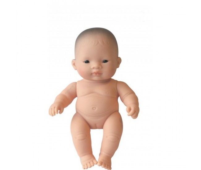 Papusa bebelus asiatic fetita miniland 21 cm