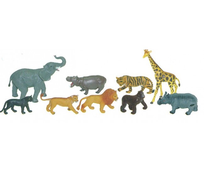 Animale salbatice set de 9 figurine - miniland
