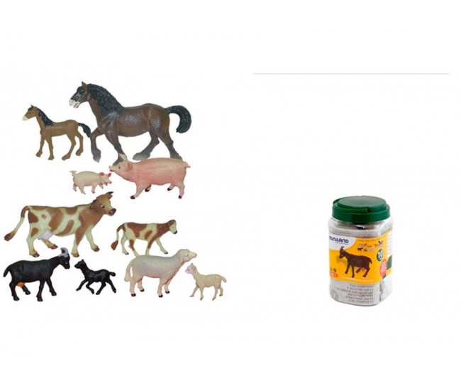 Animale domestice cu puii set de 10 figurine - miniland