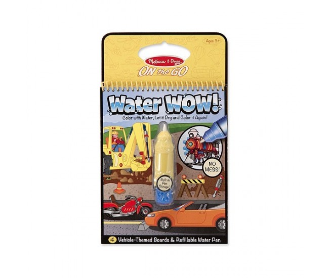 Apa magica carnet de colorat vehicule melissa and doug