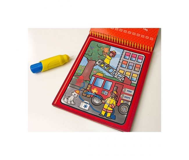 Apa magica carnet de colorat vehicule melissa and doug