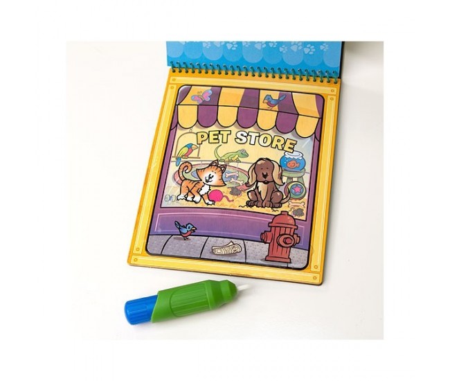 Apa magica carnet de colorat animale melissa and doug