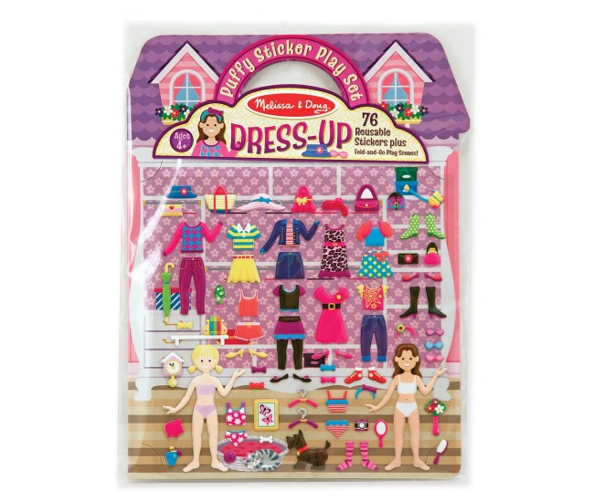 Abtibilduri pufoase imbracaminte melissa and doug