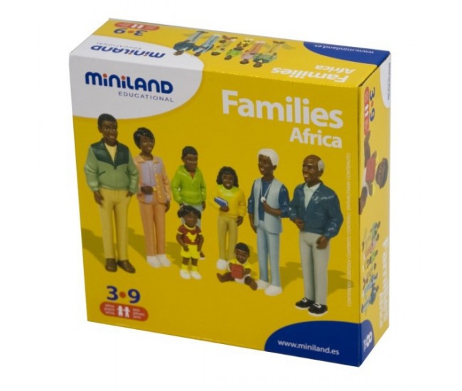 Figurine familie africana miniland