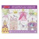 Caiet jumbo cu desene pentru colorat printese si zane melissa and doug