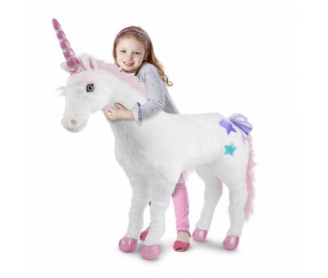 Unicorn gigant din plus melissa and doug