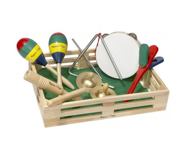 Set de instrumente muzicale din lemn