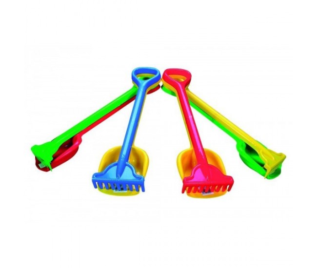 Set lopata si grebla 56 cm compact androni giocattoli