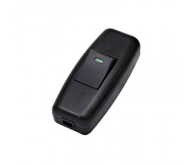 Intrerupator pe Fir 10A / 250V Negru