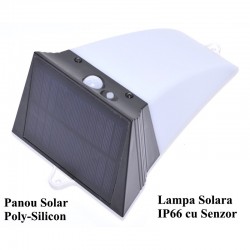 Lampa de Perete Solara FX-20W-IP66, Senzor Lampa de Perete Solara FX-20W-IP66, Senzor