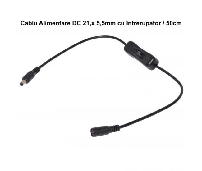 Cablu DC 2,1x5,5mm cu Intrerupator