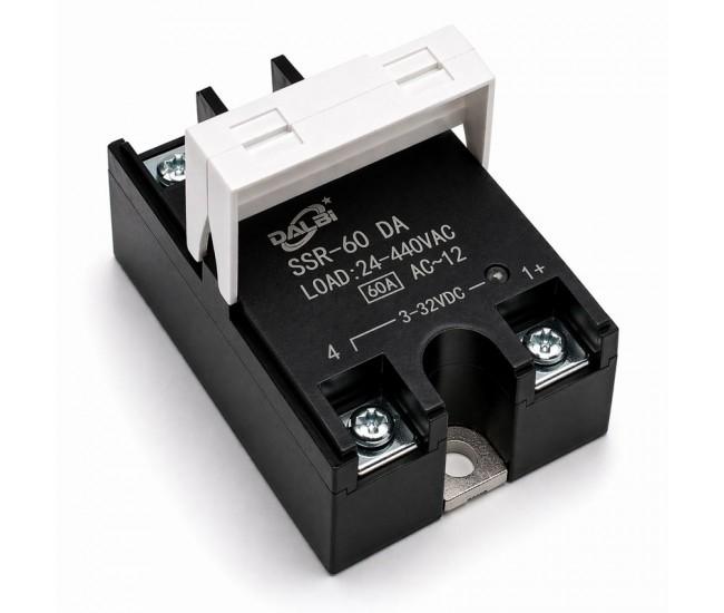 Releu Static SSR-60 DA 60A 24-440V AC Control 3-32V DC DALBI