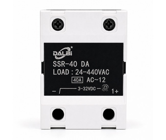 Releu Static SSR-40 DA 40A 24-440V AC Control 3-32V DC DALBI