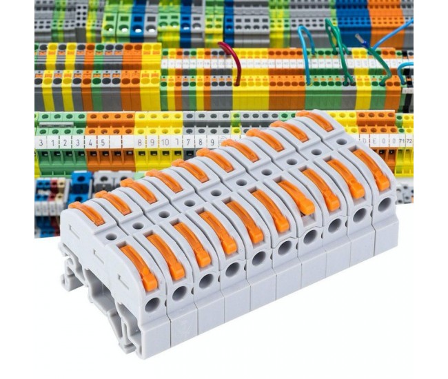 Conector de Șina 1 Pol Cap Dublu PCT-211