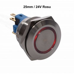 Push Buton 25mm/24V Led Rosu Push Buton 25mm/24V Led Rosu
