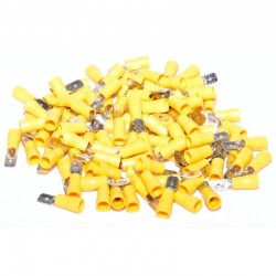 Papuc Electric Galben Tata 6,3mm ,100buc/set Papuc Electric Galben Tata 6,3mm ,100buc/set