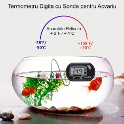 Termometru Digital de Acvariu -50˚C+70˚C Termometru Digital de Acvariu -50˚C+70˚C