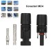 Conector MC4 de Sistem Solar Fotovoltaic-Kit 10 Set F/M