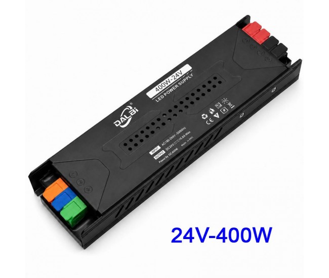 Sursa Alimentare LED 24V 400W 16.6A Slim cu Conectare Rapida Push-In DALBI