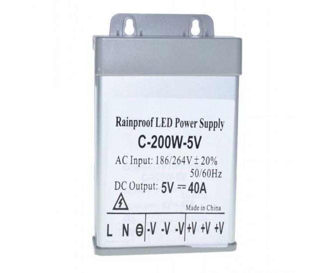 Sursa Alimentare de Exterior 5V-200W/40A