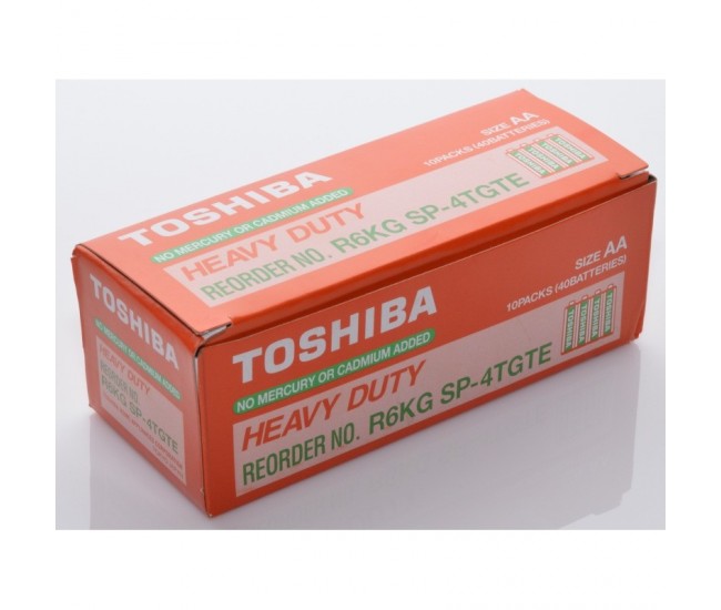 Baterii Toshiba Heavy-Duty R6 AA, 40buc/cut