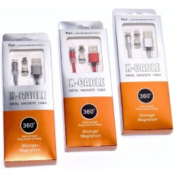 Cablu Magnetic 3 in 1/iPhone, Micro Usb, Tip C Cablu Magnetic 3 in 1/iPhone, Micro Usb, Tip C