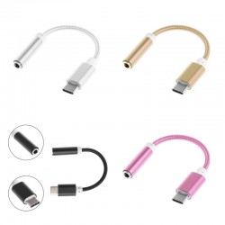 Cablu USB Tip C - Jack 3,5 Mama, Auxiliar Cablu USB Tip C - Jack 3,5 Mama, Auxiliar