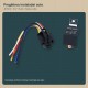 Releu Auto 12V 40A cu 5 Pini, Soclu si Fire de 16 cm