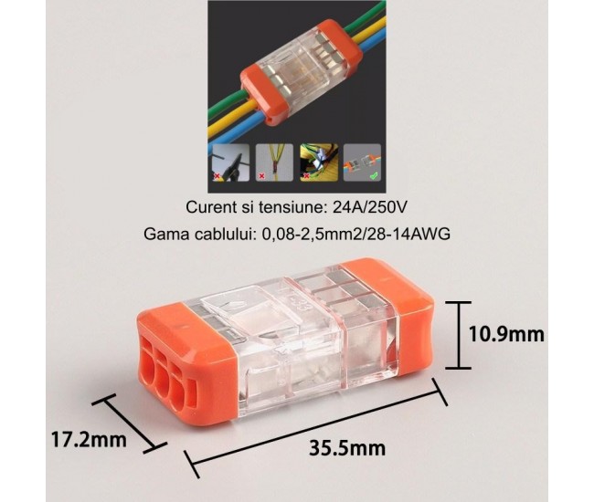 Conector Rapid LT-33 de Imbinare Cablu 250V-4KV