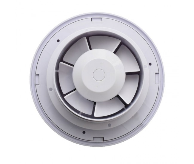 Ventilator Rotund de Baie A150 - 15W cu Clapeta Automata si Telecomanda Programatoare - IPX2