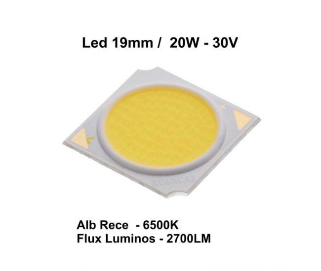 Led Cob 19mm, Putere 20W